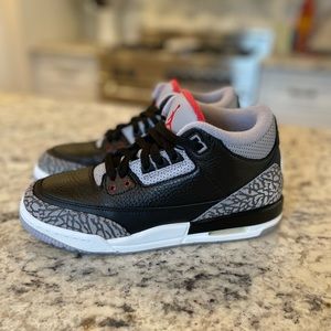 Air Jordan Retro 3 Black Cement size 7Y